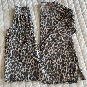Victoria's Secret Leopard Print Pajama Set